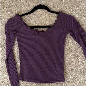 Long sleeve purple shirt